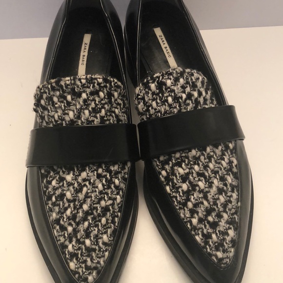 Zara Shoes - Zara tweed Loafers